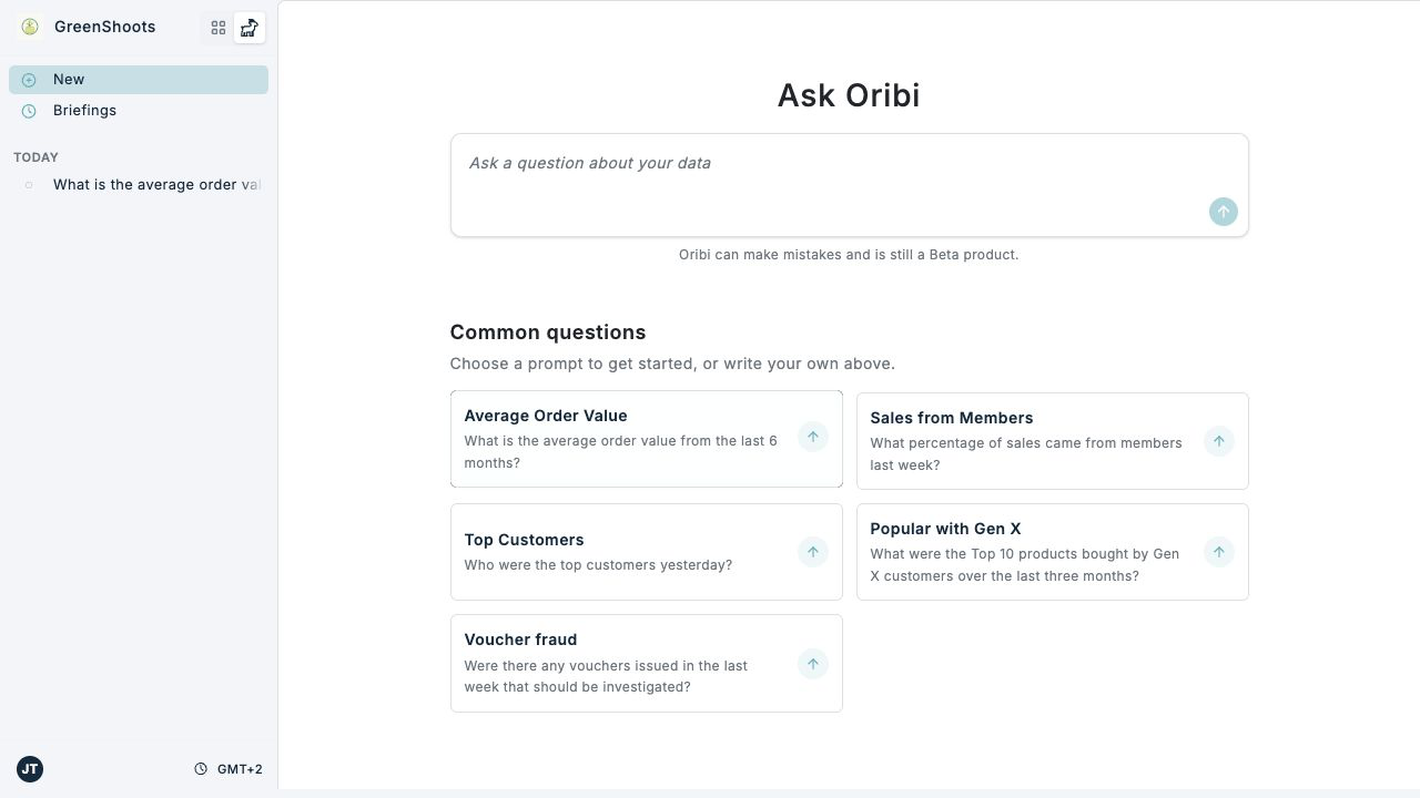 Starting a new Oribi conversation in Spaaza Console Starting a new Oribi conversation in Spaaza Console