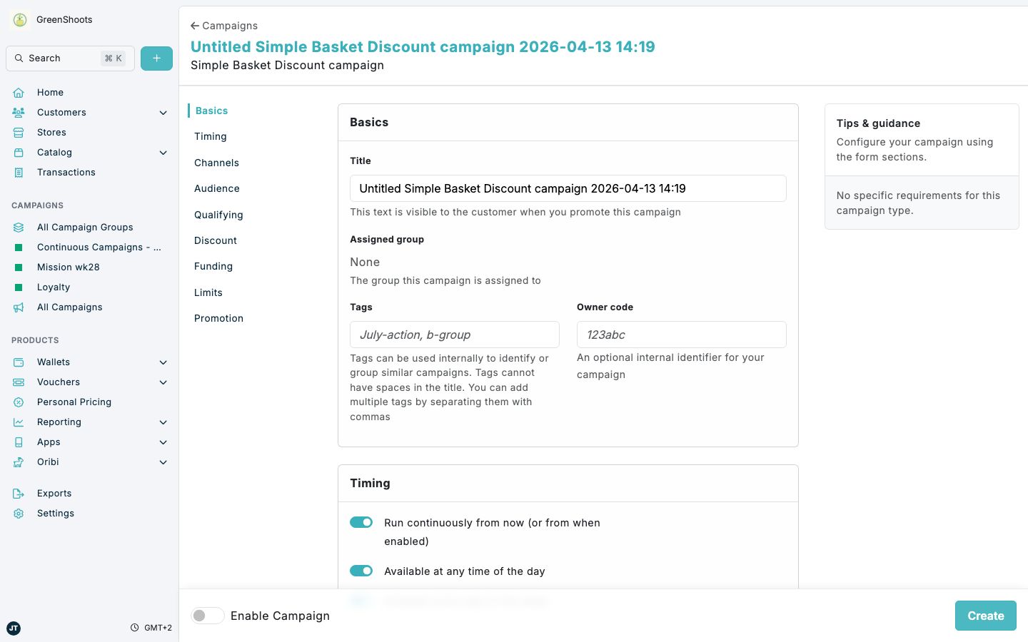 Creating a Personal Pricing promotion in Spaaza Console Creating a Personal Pricing promotion in Spaaza Console
