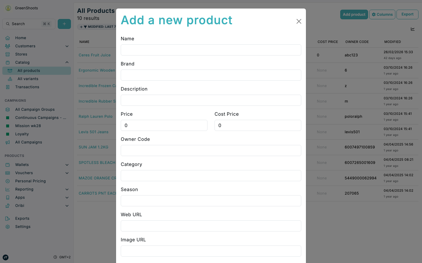 Create and edit products in Spaaza Console Create and edit products in Spaaza Console
