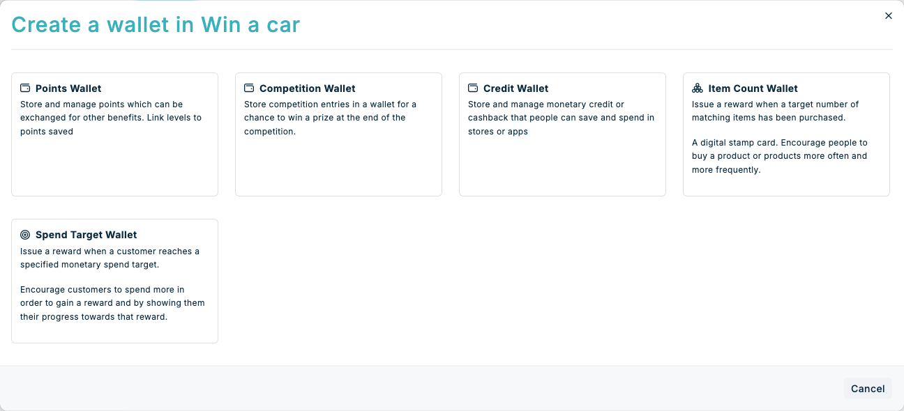 Creating and editing wallets in Spaaza Console Creating and editing wallets in Spaaza Console