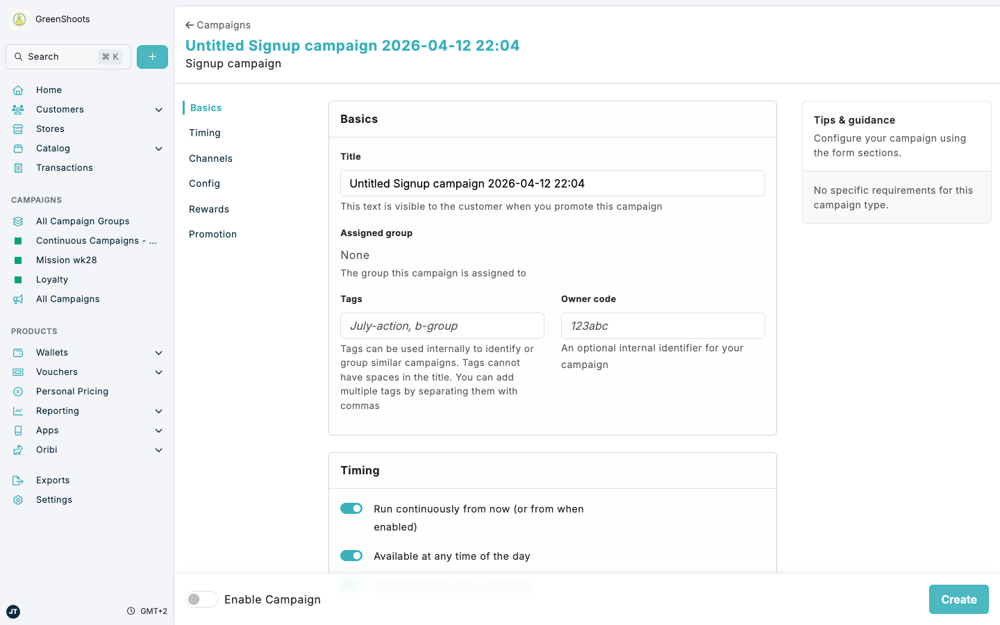 Issuing vouchers through campaigns in Spaaza Console Issuing vouchers through campaigns in Spaaza Console
