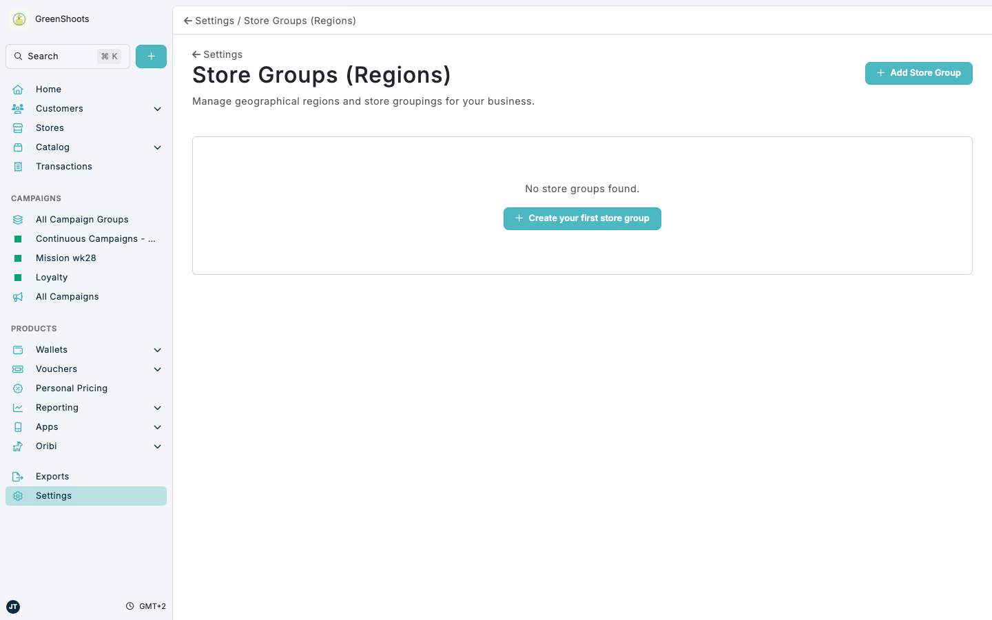 Store Groups (Regions) in Spaaza Console Store Groups (Regions) in Spaaza Console