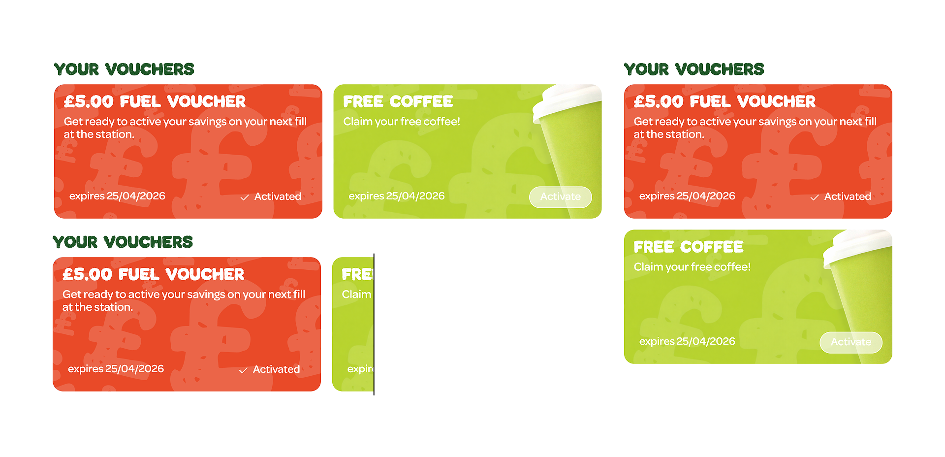 Voucher list styles